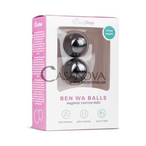 Основное фото Вагинальные шарики магнитные EasyToys Ben Wa Balls серебристые
