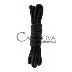 Основне фото Мотузка для бондажа Bondage Rope чорна 3 м