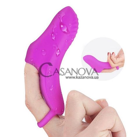 Основное фото Клиторальный стимулятор на палец S-Hande Omg-RCT фиолетовый 11,5 см