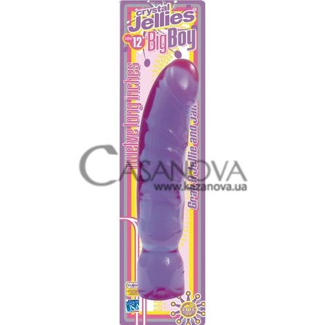 Основное фото Фаллоимитатор Crystal Jellies Big Boy фиолетовый 30 см