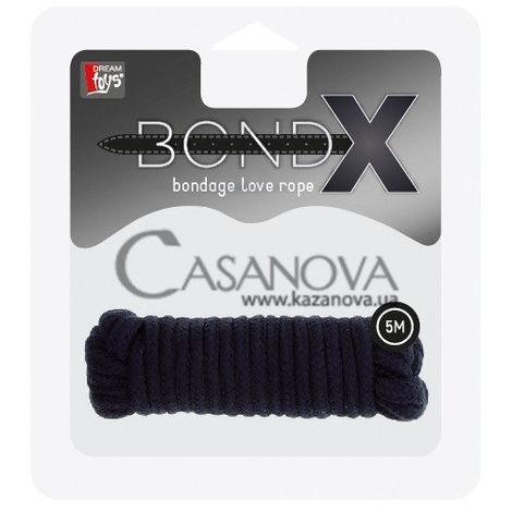 Основне фото Мотузка для бондажу BondX Love Rope чорна 5 м