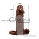 Дополнительное фото Удлиняющая насадка с вибрацией Lybaile Brave Man BI-016010 коричневая 13,7 см