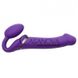 Дополнительное фото Безремневой страпон с вибрацией Strap-On-Me Vibrating Bendable Strap-On L фиолетовый 15,8 см