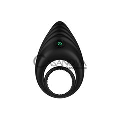 Основне фото Подвійне ерекційне віброкільце Nexus Enhance Vibrating Cock and Ball Ring чорне 10,5 см
