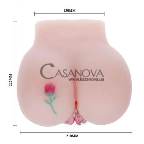 Основне фото Штучна вібровагіна з ротацією і підігрівом Lybaile Princess Vagina and Anal тілесна