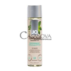 Основне фото Масажна олія System JO Naturals Massage Oil Peppermint & Eucalyptus перцева м'ята та евкаліпт 120 мл