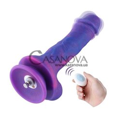 Основне фото Вібратор для секс-машин Hismith Purple Silicone Dildo With Vibe 8.2" фіолетовий 21 см