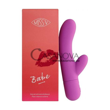 Основное фото Rabbit-вибратор Miss V Babe фиолетовый 18 см