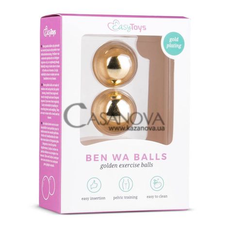 Основне фото Вагінальні кульки EasyToys Ben Wa Balls золотисті