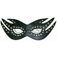 Основное фото Кожаная маска с заклёпками чёрная