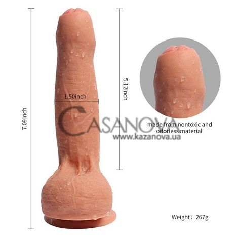 Основное фото Фаллоимитатор на присоске Azazel's Penis телесный 18 см
