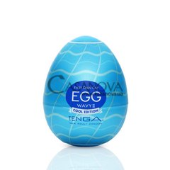 Основне фото Мастурбатор-яйце Tenga Egg Wavy II Cool прозоре