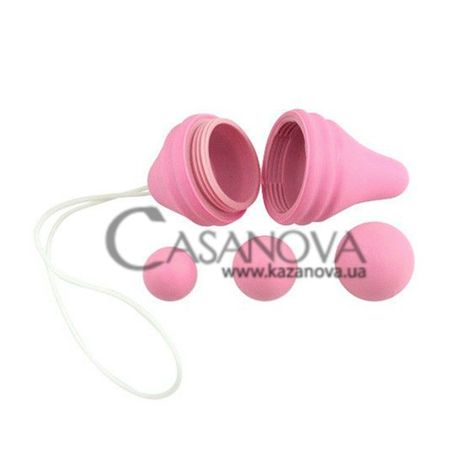 Основне фото Набір з 3 вагінальних кульок Femintimate Pelvix рожевий