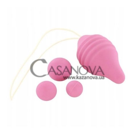 Основне фото Набір з 3 вагінальних кульок Femintimate Pelvix рожевий