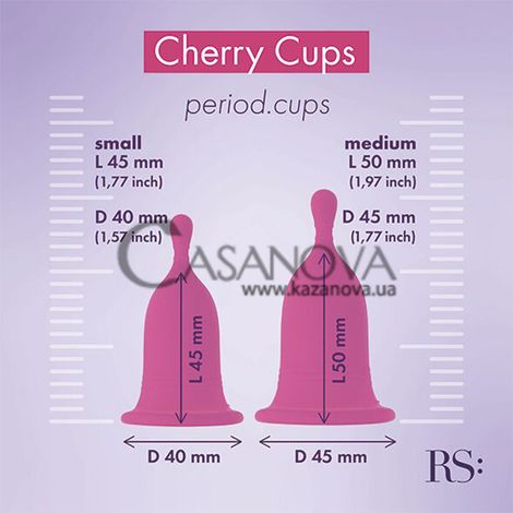 Основное фото Менструальные чаши Rianne S Femcare малиновые
