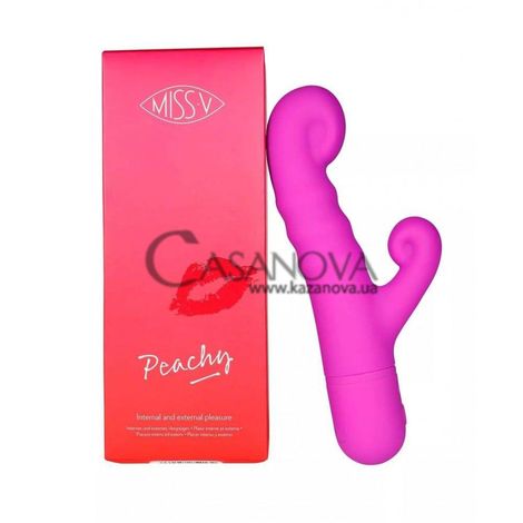 Основное фото Rabbit-вибратор Miss V Peachy розовый 18,9 см