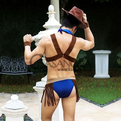 Основное фото Мужской эротический костюм Passion Ковбой Меткий Вебстер коричнево-синий