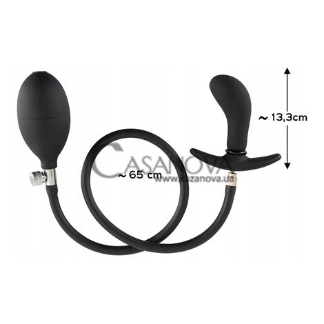 Основное фото Надувная анальная пробка You2Toys Inflatable Plug чёрная 8 см