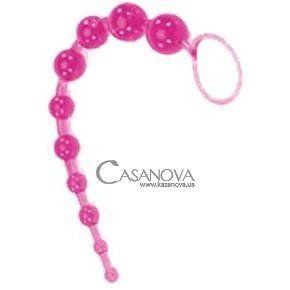 Основне фото Анальний ланцюжок Oriental Jelly Butt Beads рожевий 27 см