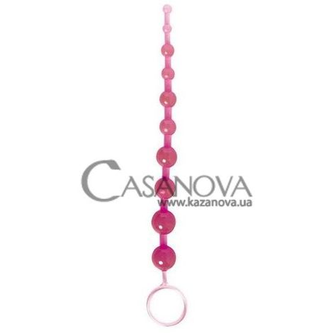 Основное фото Анальная цепочка Oriental Jelly Butt Beads розовая 27 см