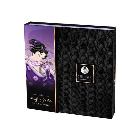 Основное фото Набор косметики с вибропулей Shunga Naughty Geisha Collection чёрный