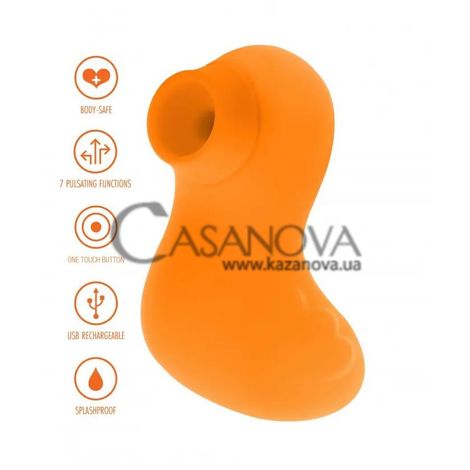Основное фото Вакуумный стимулятор клитора Toy Joy Sexy Sucking Duckface оранжевый 8,5 см