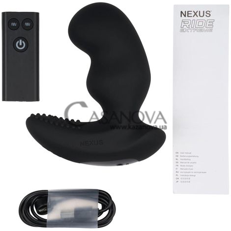 Основне фото Вібромассажер простати із стимулятором промежини Nexus Ride Extreme Prostate Vibrator чорний 14 см