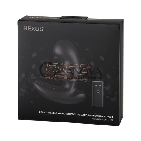 Основне фото Вібромассажер простати із стимулятором промежини Nexus Ride Extreme Prostate Vibrator чорний 14 см