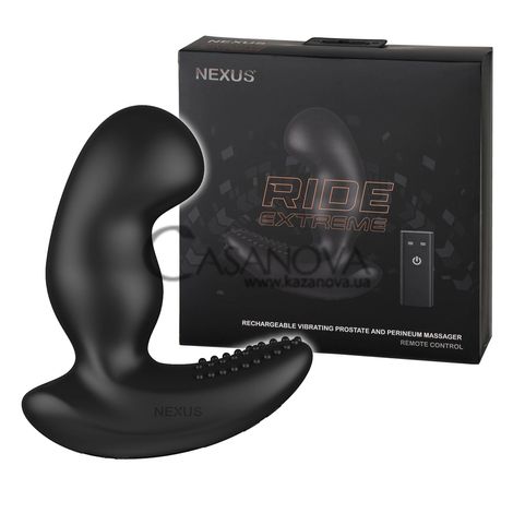 Основное фото Вибромассажёр простаты с стимулятором промежности Nexus Ride Extreme Prostate Vibrator чёрный 14 см