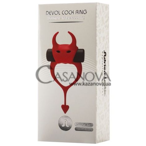 Основное фото Виброкольцо Devol Cock Ring красное