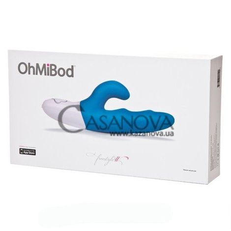 Основное фото Rabbit-вибратор OhMiBod Freestyle W бело-голубой 21 см