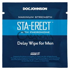 Основне фото Пролонгувальна серветка з феромонами Doc Johnson Sta-Erect With Pheromone Delay Wipe For Men 1 шт