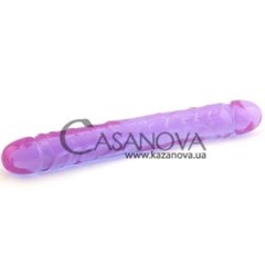 Основне фото Двосторонній фалос Crystal Jellies фіолетовий 30,5 см