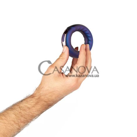 Основне фото Ерекційне віброкільце Hueman Saturn Vibrating Cock/Ball Ring фіолетове