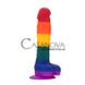 Дополнительное фото Фаллоимитатор с присоской Colourful Love Colourful Dildo разноцветный 20,3 см