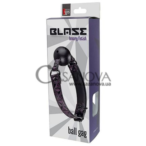 Основное фото Кляп Blaze Luxury Fetish Ball Gag чёрно-фиолетовый