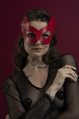Основне фото Маска кішки Feral Feelings Kitten Mask червона