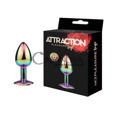 Основное фото Анальная пробка Mai Attraction Toys №72 разноцветная 7,2 см