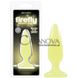 Дополнительное фото Светящаяся анальная пробка с присоской Firefly Pleasure Plug жёлтая 10 см