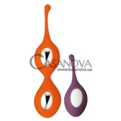 Основное фото Набор вагинальных шариков TrainBalls Beeze Luxury Set оранжевые и фиолетовый