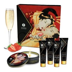 Основное фото Подарочный набор Shunga Geisha's Secrets Sparkling Strawberry Wine клубника и шампанское 67 мл