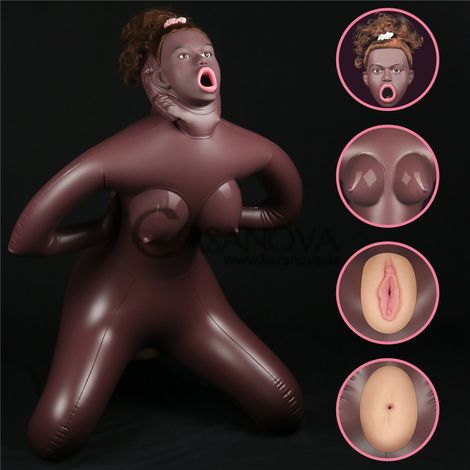 Основное фото Надувная секс-кукла LoveToy Yael Cowgirl Style Love Doll коричневая 98 см