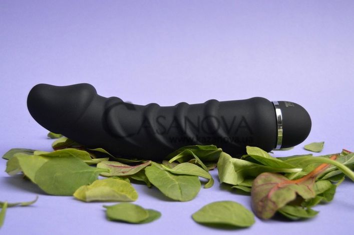 Основне фото Великий вібратор Tom of Finland 5 Speed Silicone Vibe чорний 24,3 см