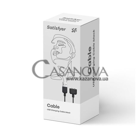 Основное фото Магнитный зарядный USB-кабель Satisfyer USB Charging Cable чёрный 110 см