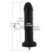 Дополнительное фото Анальный фаллоимитатор для секс-машин Hismith 7.1" Anal Dildo чёрный 18 см