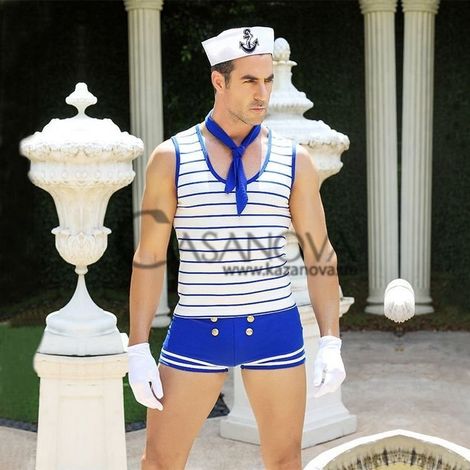Основное фото Мужской костюм моряка Passion Изголодавшийся Робин синий