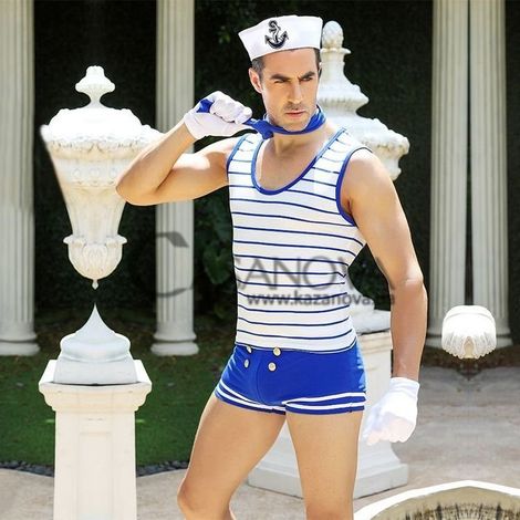 Основное фото Мужской костюм моряка Passion Изголодавшийся Робин синий
