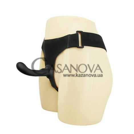 Основное фото Страпон женский Lybaile Ultra Passionate Harness Curvy Dildo BW-022053 чёрный 15,8 см