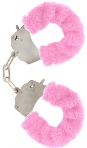 Наручники с плюшем Furry Fun Cuffs розовые