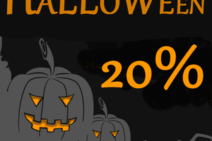 Скидки 20% на товары к Хэллоуину
